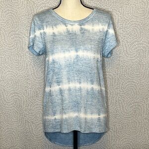 Market & Spruce blue tie-dye blouse
